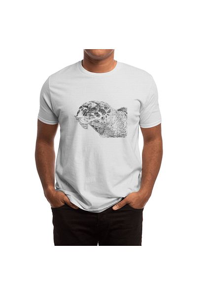 Fizello Λευκό μπλουζάκι Carey Turtle Unisex