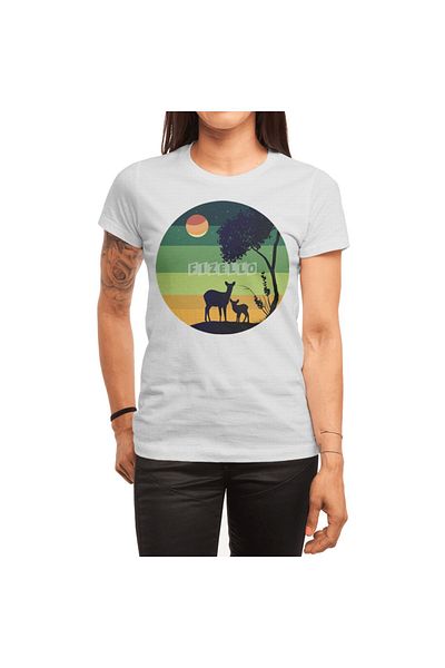 Fizello Λευκό μπλουζάκι Unisex - Σπίτι, Άνδρες, Γυναίκες