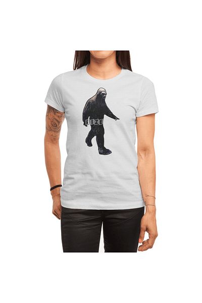 Fizello Λευκό μπλουζάκι Unisex με σχέδιο Bigfoot