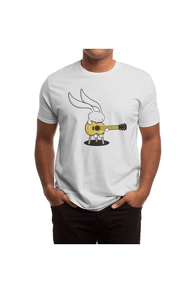 Fizello Set acustic Bunny's - Tricou alb pentru bărbați și femei, unisex