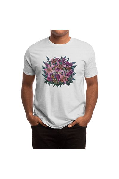 Fizello Tricou alb unisex pentru bărbați și femei - Perfect Love Bouquet