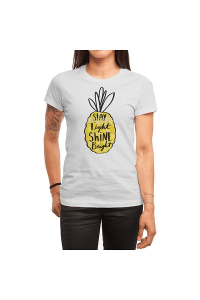 Fizello Ανδρικό και γυναικείο T-Shirt White Pineapple - Unisex