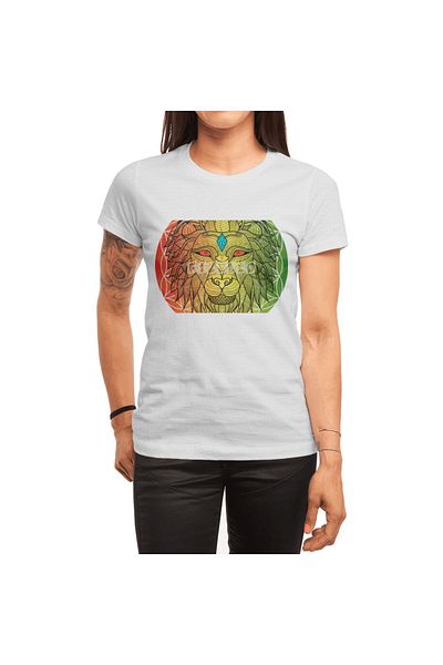 Fizello Zion Brand Flower of Iron Lion Unisex White T-Shirt
