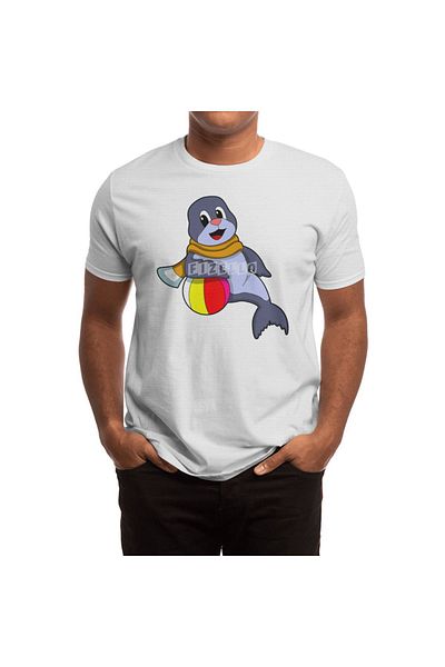 Fizello Tricou Polo pentru bărbați și femei - Seal With Water, Tricou alb unisex