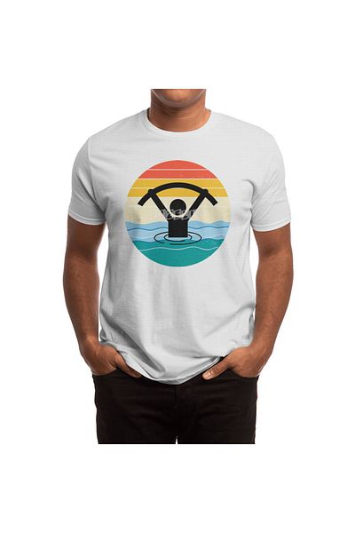 Fizello Μπλουζάκι Aqua Aerobics για άνδρες και γυναίκες - Unisex Λευκό T-shirt