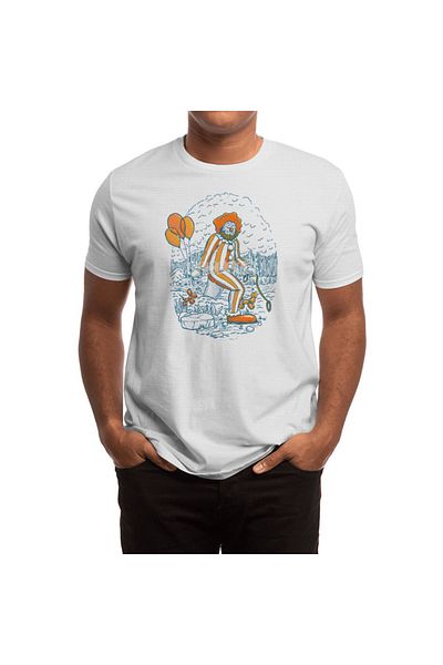 Fizello Ανδρικό και γυναικείο μπλουζάκι Unisex Λευκό Clownfoot