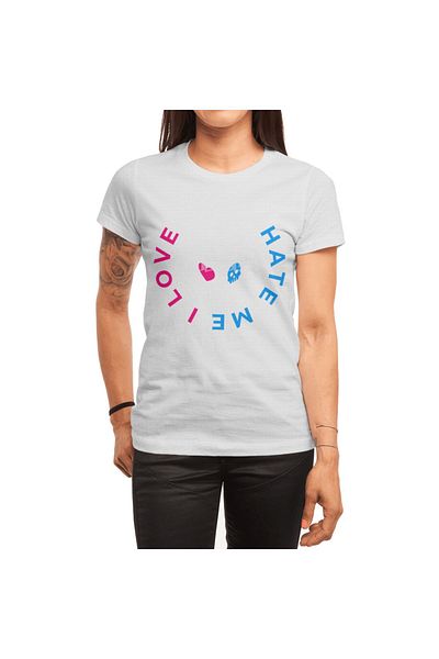 Fizello Tricou alb unisex pentru bărbați și femei - Design „I Love Dice But Dice Hate Me”