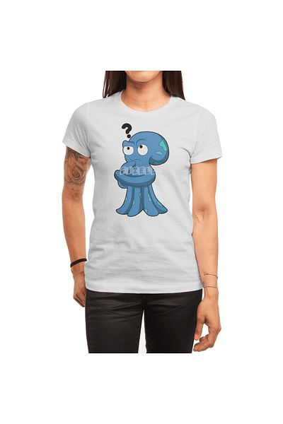 Fizello Μπλουζάκι Octopus Blue για άνδρες και γυναίκες - Unisex Λευκό T-shirt