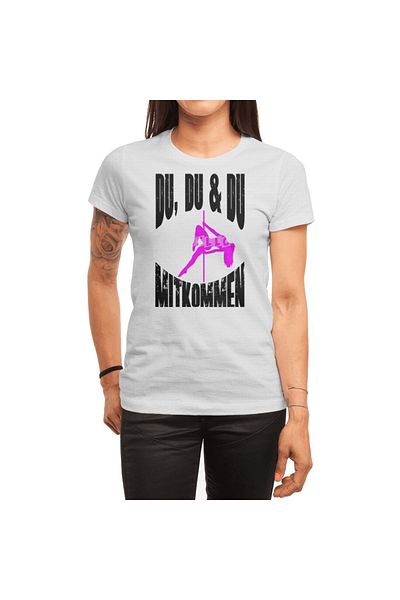 Fizello Pole Dance and Aerial Silk Acrobatics - Men's and Women's T-Shirt, Unisex White T-Shirt