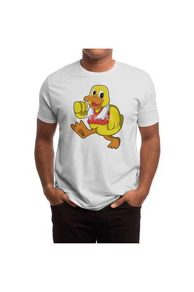 Fizello Λευκό μπλουζάκι Unisex Duck At Running