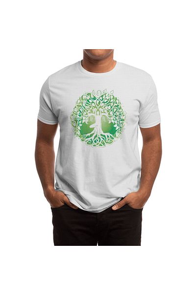 Fizello Ανδρικό και γυναικείο μπλουζάκι Yoga Tree White Unisex
