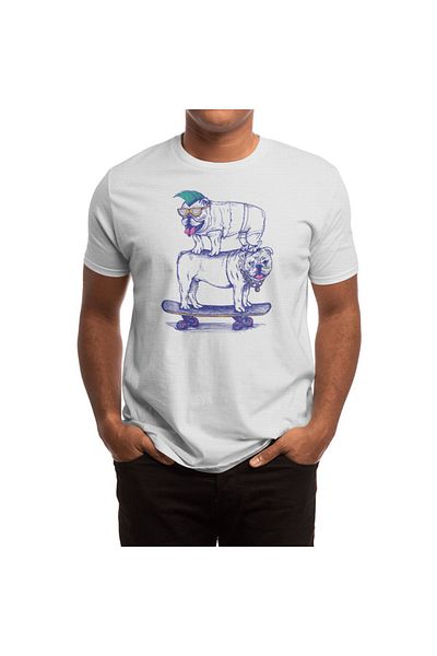 Fizello Λευκό μπλουζάκι Double Dog Dare Unisex