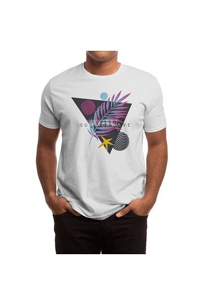 Fizello Summerwave Unisex Λευκό T-shirt - Ανδρικό και γυναικείο T-shirt