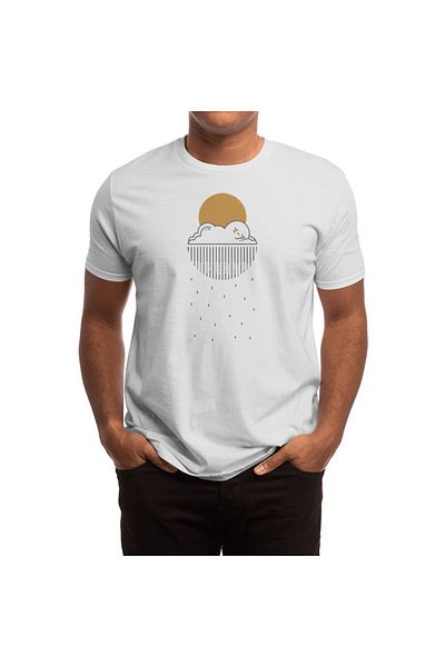 Fizello Tricou alb pentru bărbați și femei - Tricou unisex Sleepy Cloud