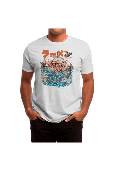 Fizello Ramen Off Kanagawa - Tricou negru pentru bărbați și femei, tricou alb unisex