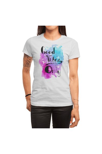 Fizello Tricou alb unisex - Tricou Good Vibes Only pentru bărbați și femei