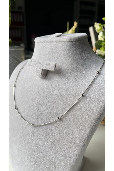 Clara Stainless Steel Dorica Necklace Silver