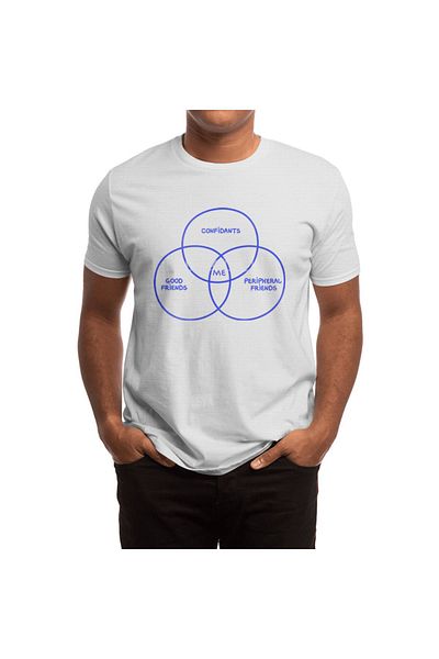 Fizello Ανδρικό και γυναικείο Unisex Λευκό T-Shirt - Friendship
