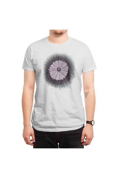 Fizello Λευκό μπλουζάκι Heliozoa Wintering Geek Digital Art Unisex