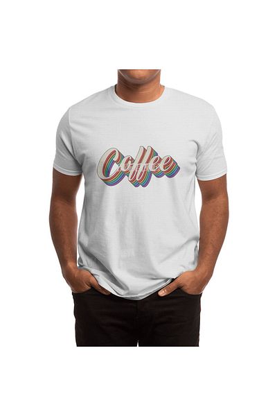 Fizello Ανδρικό και γυναικείο T-Shirt Textile Color Cafe - Unisex Λευκό T-Shirt