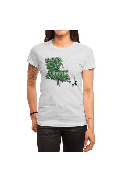 Fizello Tricou alb unisex La Tree