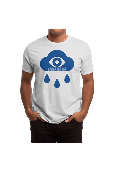 Fizello Tricou alb unisex Eye Cloud