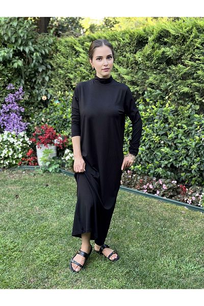 two in sis Βαμβακερό γιακά βισκόζη Hijab Εσώρουχα Φόδρα Φόρεμα Μακρύ Βαμβακερό Φόρεμα Εσωτερικό Φόρεμα Βασικό Φόρεμα