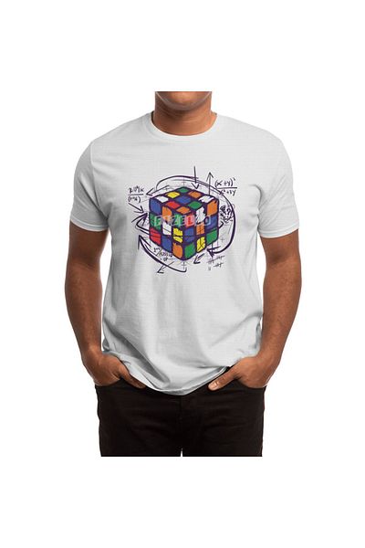 Fizello Λευκό μπλουζάκι Unisex Rubikmath
