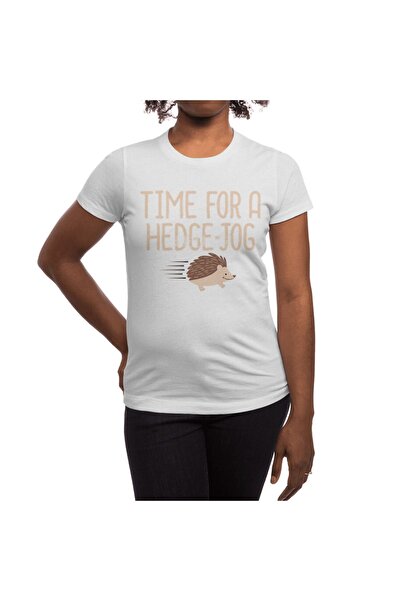 Fizello Hedgehog Pun Fitness Jogging - Unisex Λευκό T-Shirt