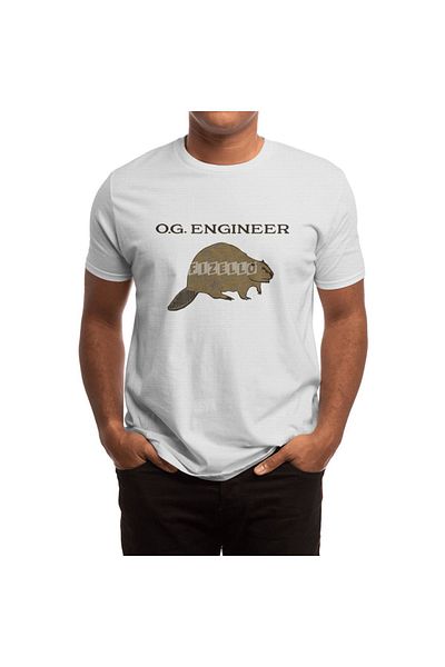 Fizello Λευκό μπλουζάκι Og Engineer Beaver Unisex