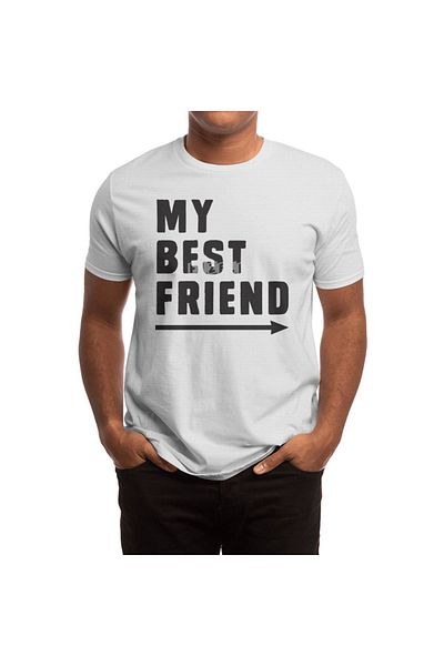 Fizello Tricou alb unisex My Best Friend