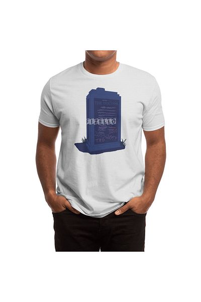 Fizello Tricou alb unisex pentru bărbați și femei - „The Doctor Lies...”