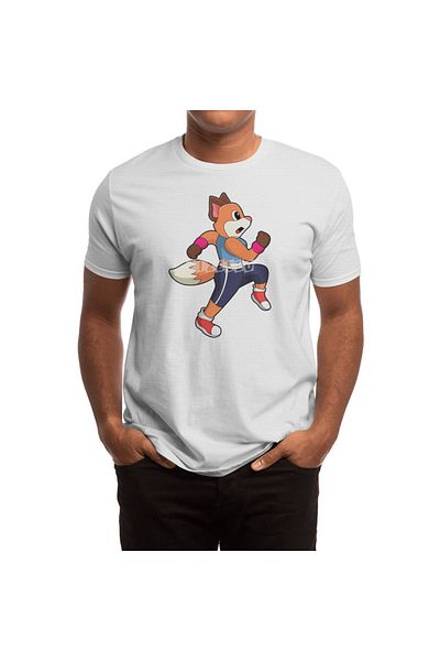 Fizello Tricou alb unisex Fox At Running
