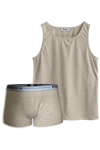 Yohannes Club Cotton Boxer and Undershirt Set for Boy