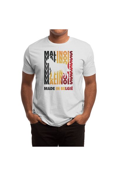 Fizello Μπλουζάκι Document Malinois για άνδρες και γυναίκες - Unisex Λευκό T-shirt