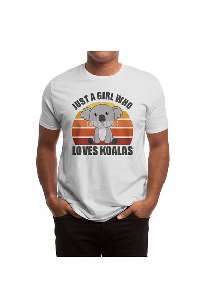 Fizello Μπλουζάκι Koala Bear για άνδρες και γυναίκες - Unisex Λευκό T-shirt