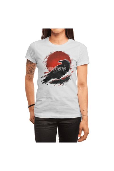 Fizello Raven under the Sun - Men's and Women's White Unisex T-Shirt