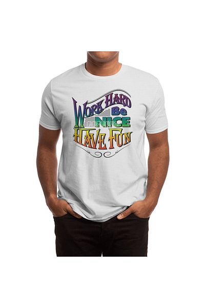Fizello Tricou alb unisex pentru bărbați și femei - 3 reguli de culoare