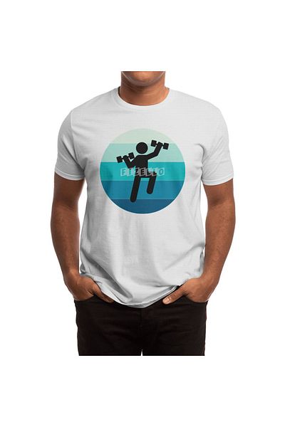 Fizello Μπλουζάκι Aqua Aerobics για άνδρες και γυναίκες - Unisex Λευκό T-shirt