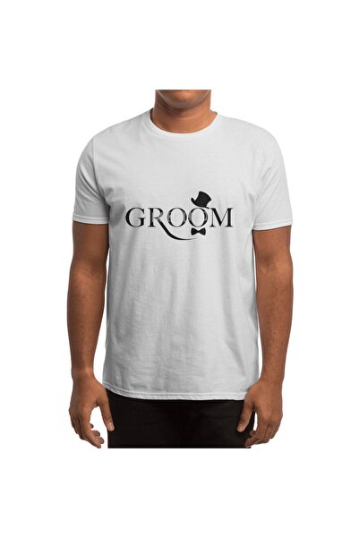 Fizello Groom To Be, Ανδρικό T-shirt, Γυναικείο T-shirt, Unisex Λευκό T-shirt