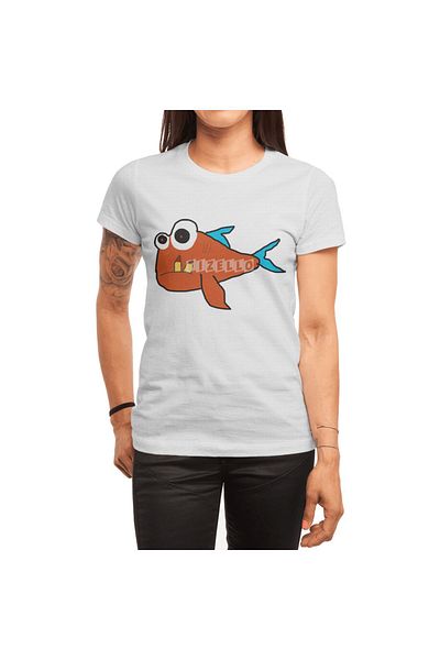 Fizello Λευκό μπλουζάκι Unisex Trusty Fish