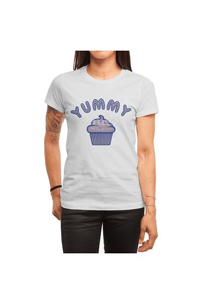 Fizello Tricou cu model Sweet Cupcake Colorful Cookie Muffin pentru bărbați și femei Tricou alb unisex