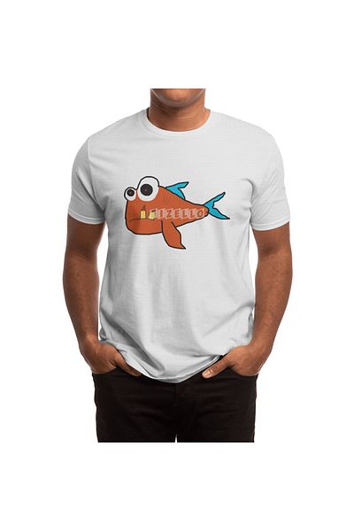 Fizello Λευκό μπλουζάκι Unisex Trusty Fish