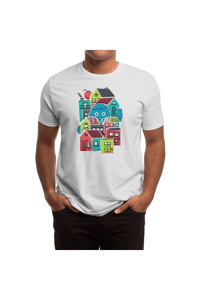 Fizello Hello Good Neighbour Unisex Λευκό T-shirt - Ανδρικό και γυναικείο μπλουζάκι