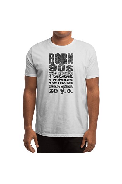 Fizello 90-ті Born (ЧОРНИЙ) Чоловічий футболка, Жіночий футболка, Унісекс Білий футболка