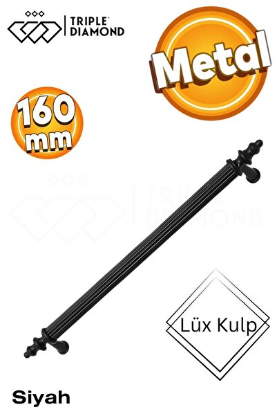 teknotrust Çift Delikli 160 mm Metal Mat Siyah Çekmece Kulpları Mutfak Dolap ...