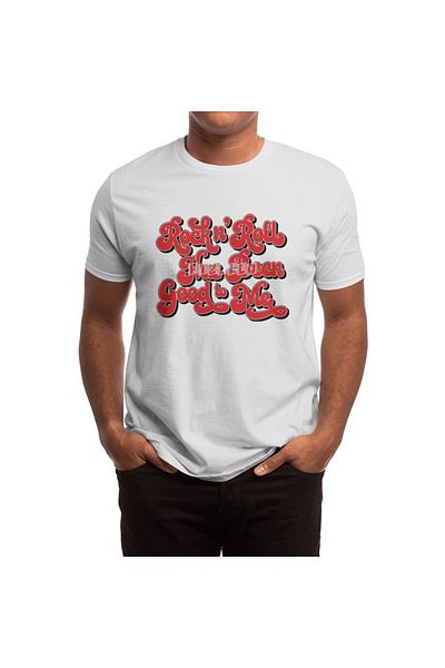 Fizello Rock N' Roll Has Been Good To Me - Unisex Λευκό T-Shirt