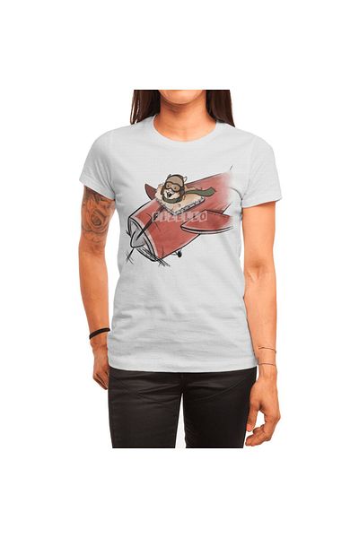 Fizello Λευκό μπλουζάκι για άνδρες και γυναίκες - Unisex μπλουζάκι When Guinea Pigs Fly