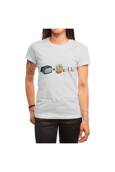 Fizello Simple Math 2 Dumpster Fire - Tricou alb unisex pentru bărbați și femei