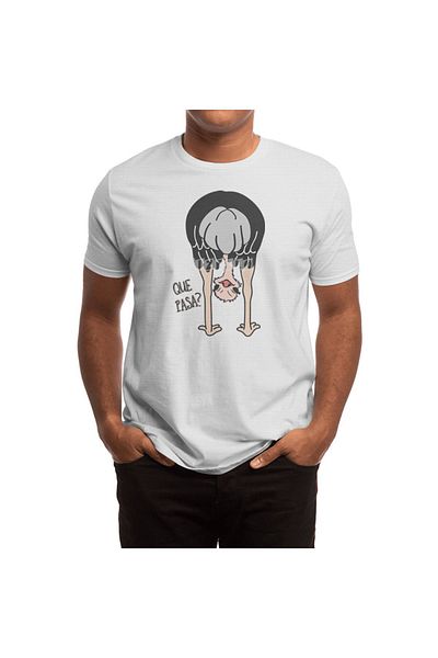 Fizello Ανδρικό και γυναικείο μπλουζάκι - Bird Africa Funny Animals, Unisex Λευκό T-shirt, Δώρο Αγάπης Ζώων
